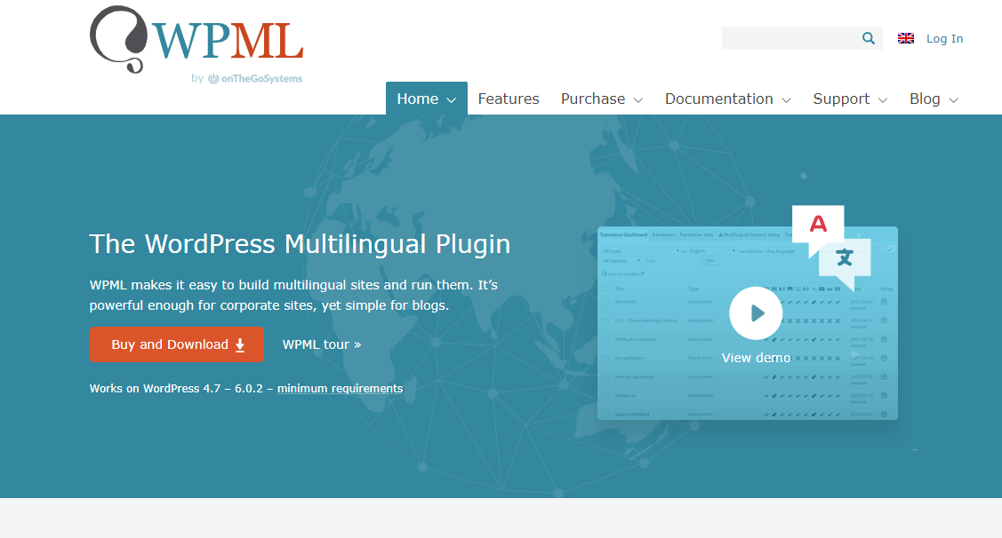 WordPress多语言插件 WPML Multilingual CMS v4.6.3-狐狸库